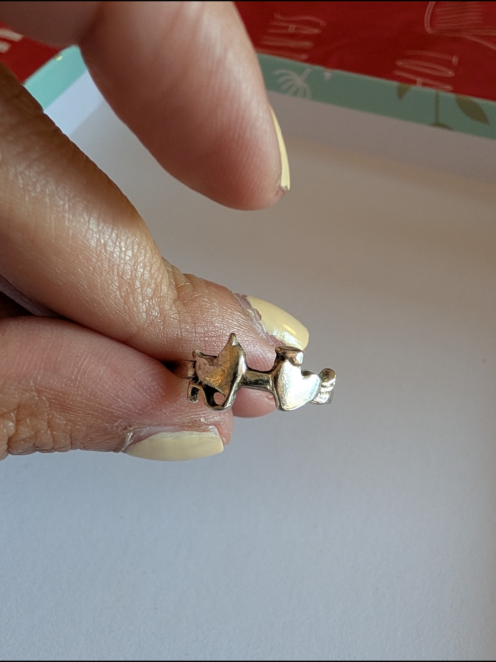 Ring Two Hearts One Represents The Devil The Other Heart A Angel